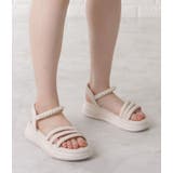 パール付き三連ストラップコンフォートサンダル 女性 レディース | レースレディース  | 詳細画像14 