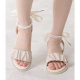 バックリボンパールストラップサンダル 女性 レディース | レースレディース  | 詳細画像14 