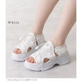 ナローストラップ付き厚底スニーカーサンダル 女性 レディース | レースレディース  | 詳細画像11 