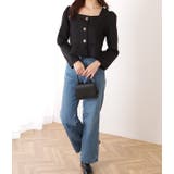 スクエアネック ペプラム フリル | レースレディース  | 詳細画像5 