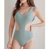 シンプル無地 バックデザイン ワンピース水着 | レースレディース | 詳細画像12