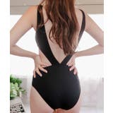 シンプル無地 バックデザイン ワンピース水着 | レースレディース | 詳細画像5