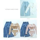 ロングパンツ付き 長袖セパレート 水着3点セット | レースレディース | 詳細画像2