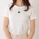 クラウン ワンポイント付 クルーネック | レースレディース  | 詳細画像1 