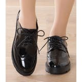 エナメル調 レースアップ 厚底 | レースレディース  | 詳細画像12 