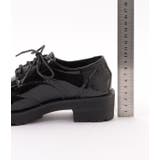 エナメル調 レースアップ 厚底 | レースレディース  | 詳細画像19 