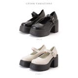 フェイクレザー 厚底 ラウンド | レースレディース  | 詳細画像2 