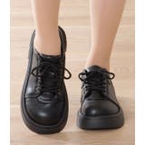 フェイクレザー 厚底 レースアップ | レースレディース  | 詳細画像8 