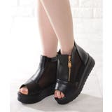 オープントゥ シースルー ブーツ | レースレディース | 詳細画像4