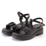 ギャザーベルト 厚底 サンダル | レースレディース  | 詳細画像1 