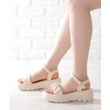 ギャザーベルト 厚底 サンダル | レースレディース  | 詳細画像11 