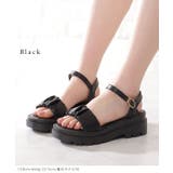 ギャザーベルト 厚底 サンダル | レースレディース  | 詳細画像3 