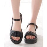 ギャザーベルト 厚底 サンダル | レースレディース  | 詳細画像8 