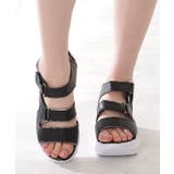 メタルアクセント 厚底 スポーツサンダル | レースレディース  | 詳細画像6 