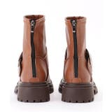 レザー調ビッグバックル付きトラックショートブーツ 女性 靴 | レースレディース  | 詳細画像16 