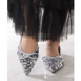 リボン付き シャイニー スパンコール | レースレディース  | 詳細画像14 