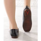 エナメル調 スクエアトゥ フラット | レースレディース  | 詳細画像5 