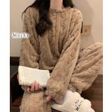 クルーネック ケーブル柄 ふわもこ | レースレディース | 詳細画像11