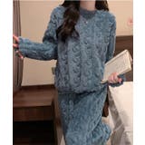 クルーネック ケーブル柄 ふわもこ | レースレディース | 詳細画像7