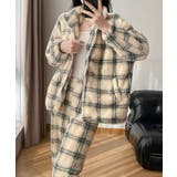 チェック柄 ジップアップ フリース | レースレディース | 詳細画像4