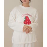 いちご柄 ロゴ クルーネック | レースレディース  | 詳細画像9 