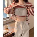 クルーネック カップ付き ボーダー | レースレディース  | 詳細画像11 