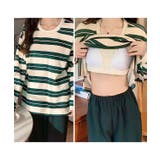 クルーネック カップ付き ボーダー | レースレディース  | 詳細画像4 