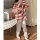 クルーネック カップ付き ボーダー | レースレディース  | 詳細画像7 