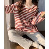 クルーネック カップ付き ボーダー | レースレディース  | 詳細画像8 