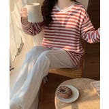 クルーネック カップ付き ボーダー | レースレディース  | 詳細画像9 