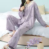 リボン プリント 前開き | レースレディース | 詳細画像1