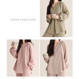 ソリッドカラー スキッパーネック ギャザー | レースレディース  | 詳細画像2 