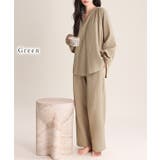 ソリッドカラー スキッパーネック ギャザー | レースレディース  | 詳細画像3 