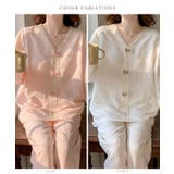 Vネック フラワー リボン | レースレディース  | 詳細画像2 