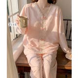 Vネック フラワー リボン | レースレディース  | 詳細画像3 