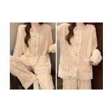 Vネック ケーブル柄 フリルレース | レースレディース | 詳細画像11