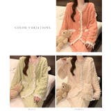 Vネック ケーブル柄 フリルレース | レースレディース | 詳細画像2