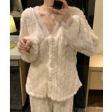 Vネック レース パールボタン | レースレディース  | 詳細画像10 