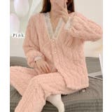 Vネック レース パールボタン | レースレディース  | 詳細画像3 