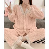 Vネック レース パールボタン | レースレディース  | 詳細画像4 