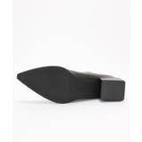 レザー調 ポインテッドトゥ チャンキーヒール | レースレディース | 詳細画像14