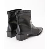 レザー調 ポインテッドトゥ チャンキーヒール | レースレディース | 詳細画像16