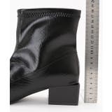 レザー調 ポインテッドトゥ チャンキーヒール | レースレディース | 詳細画像19