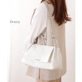 チェーンストラップ付き フェイクレザー フラップ | レースレディース  | 詳細画像12 