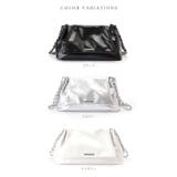 チェーンストラップ付き フェイクレザー フラップ | レースレディース  | 詳細画像2 