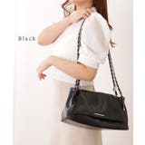 チェーンストラップ付き フェイクレザー フラップ | レースレディース  | 詳細画像3 