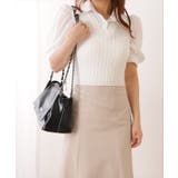 チェーンストラップ付き フェイクレザー フラップ | レースレディース  | 詳細画像5 