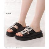 ビジュー付き ダブルベルト フラット | レースレディース  | 詳細画像3 