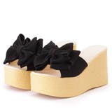 ビッグリボン パイピング 厚底 | レースレディース  | 詳細画像1 