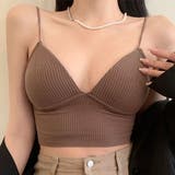 Vネック クロップド リブ | レースレディース | 詳細画像1